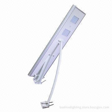 Integrated Solar Power Streetlight, 25W Power, All-in-one with Motion Sensor